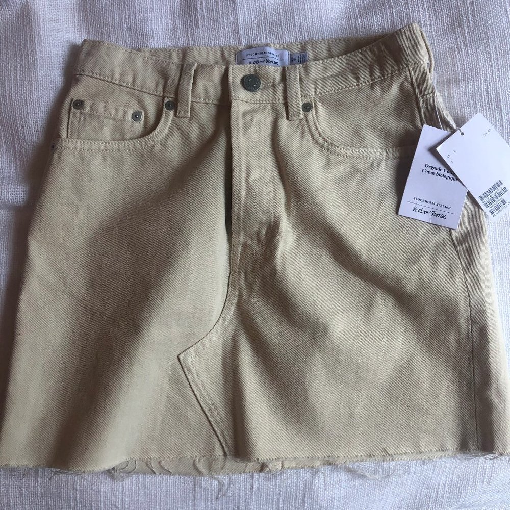 & Other Stories - Beige Denim Skirt